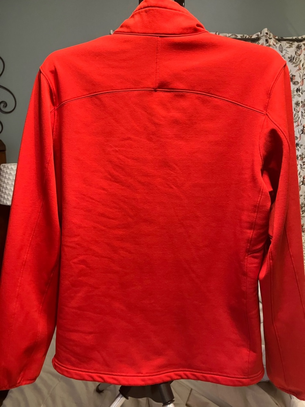 The North Face Red Soft Shell Jacket Mens Medium Full Zip - Picture 2 of 8